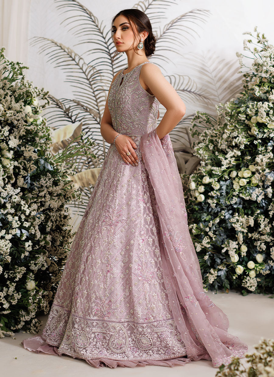 Farah Talib Aziz Iris Style — Mairaz Mauve Wedding Maxi