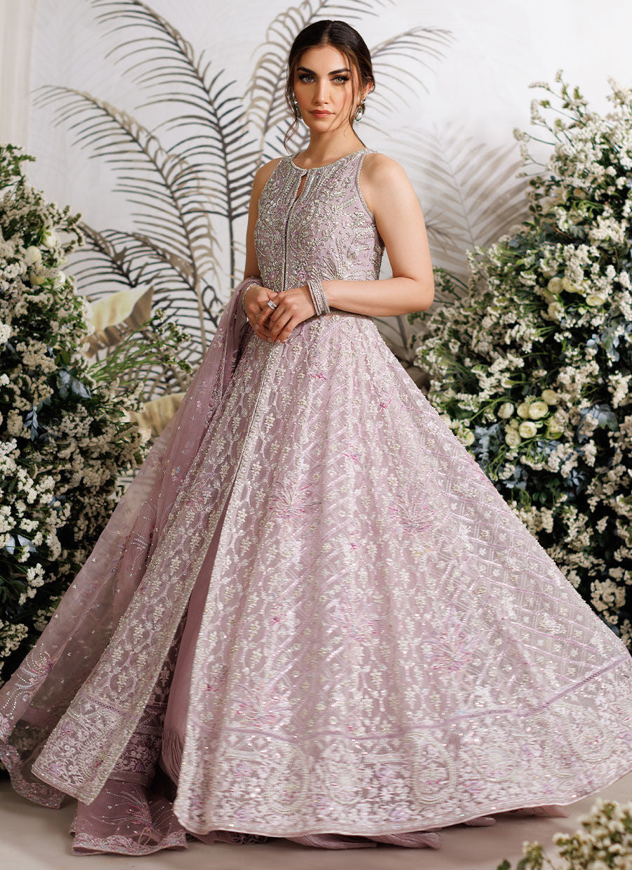 Farah Talib Aziz Iris Style — Mairaz Mauve Wedding Maxi