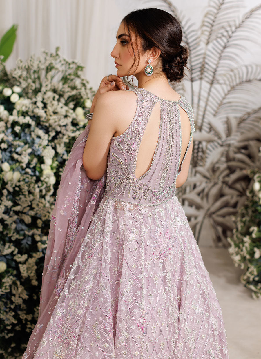 Farah Talib Aziz Iris Style — Mairaz Mauve Wedding Maxi