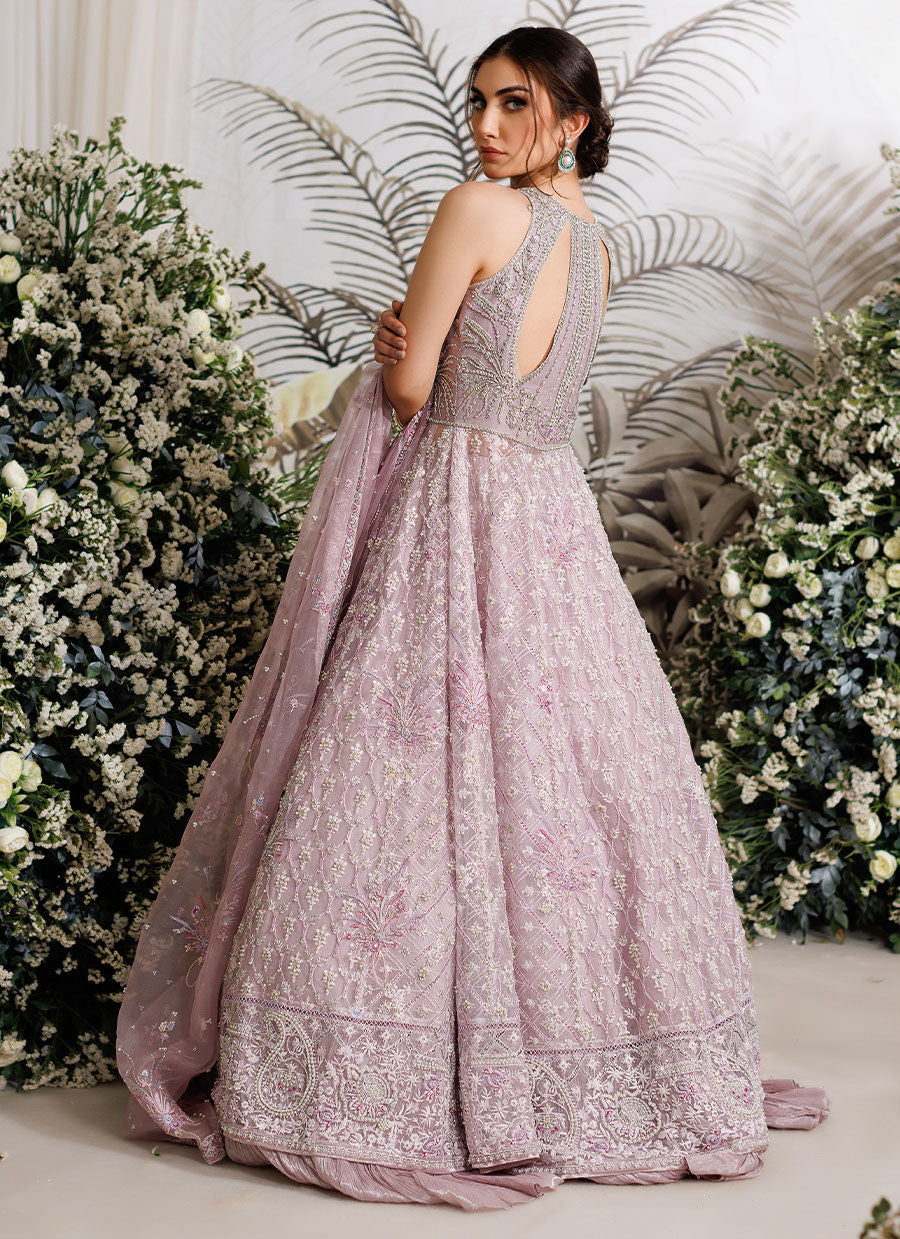 Farah Talib Aziz Iris Style — Mairaz Mauve Wedding Maxi