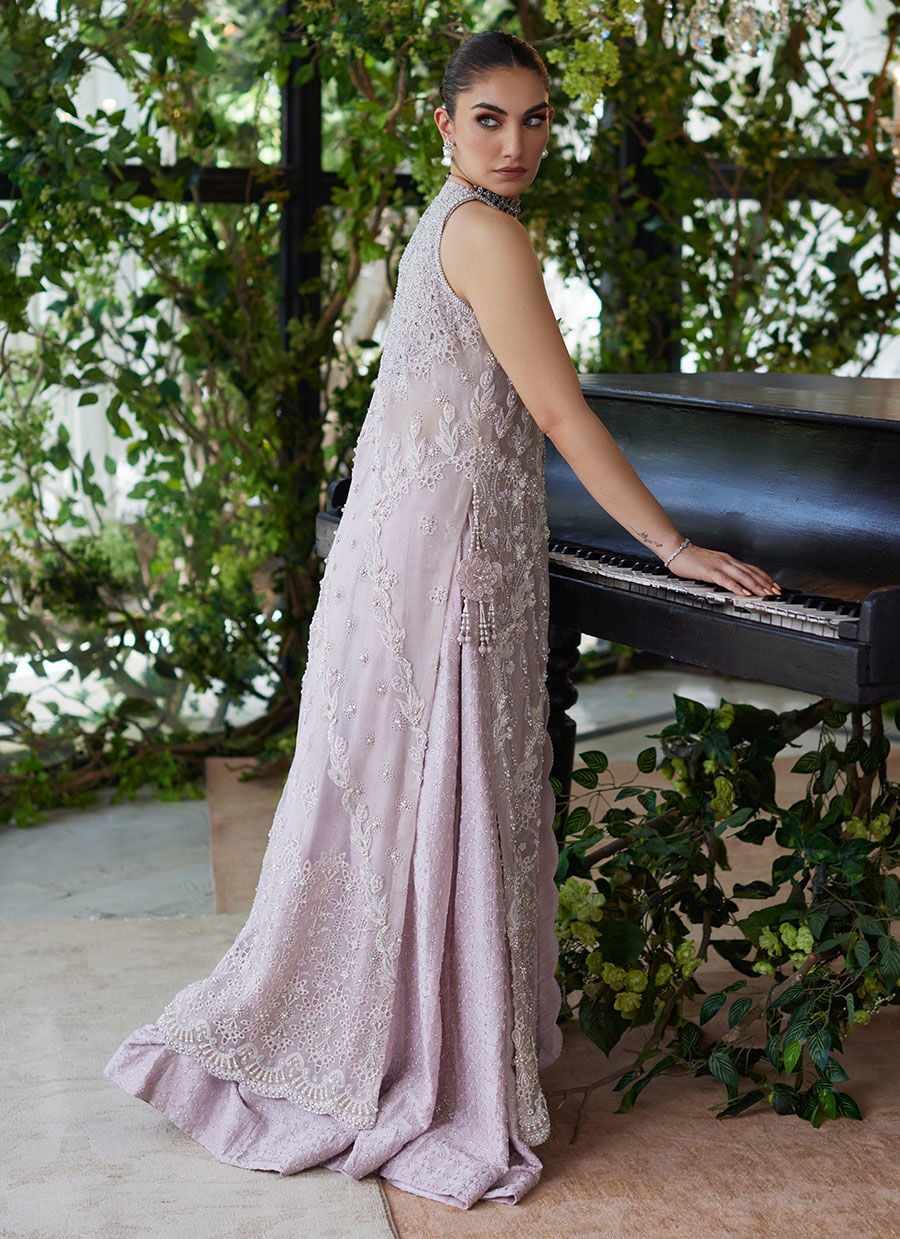 Farah Talib Aziz Noemie Rose Jacket style — Mairaz dusty pink jacket set reference, view 5 of 9