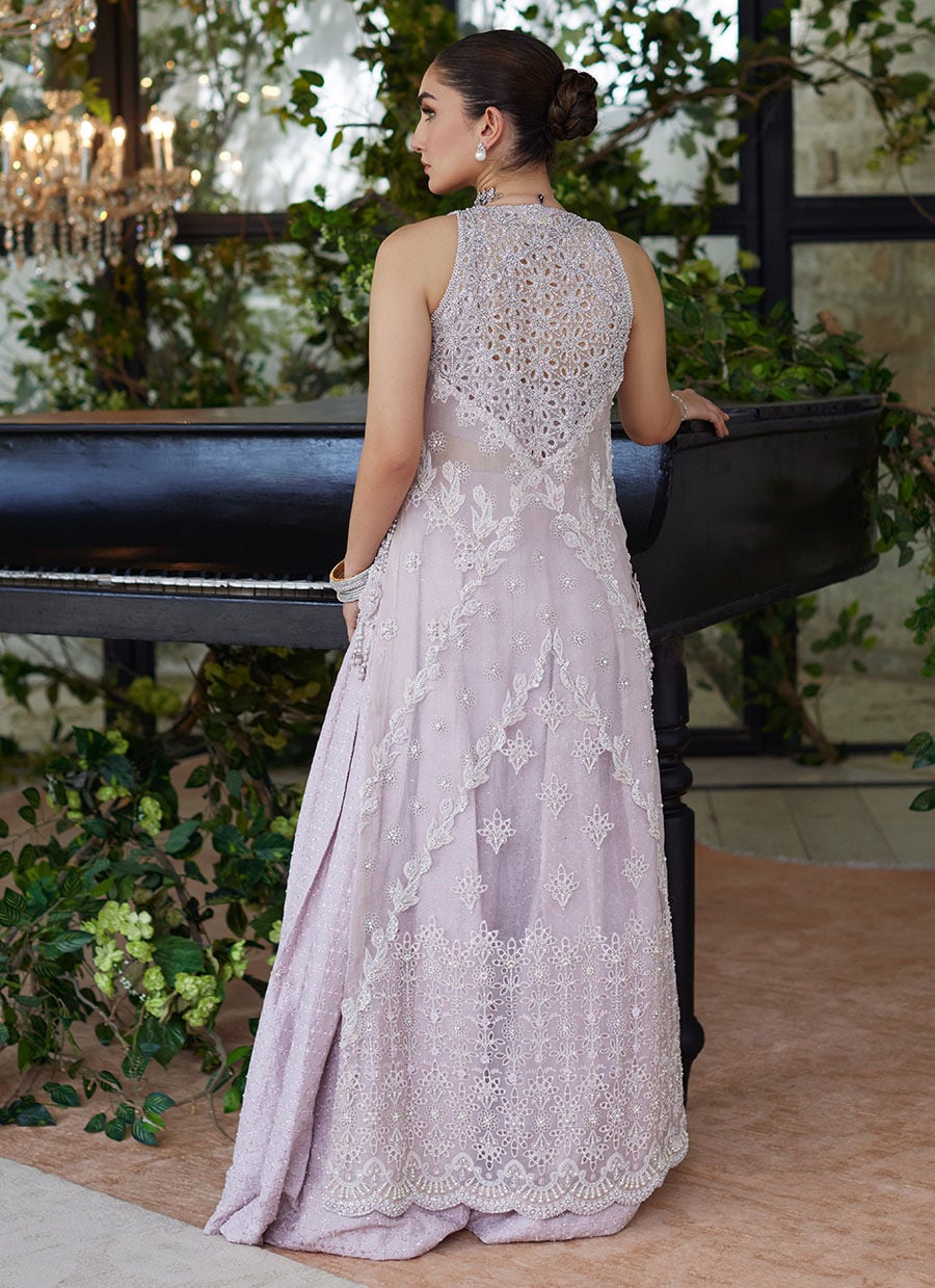Farah Talib Aziz Noemie Rose Jacket style — Mairaz dusty pink jacket set reference, view 6 of 9