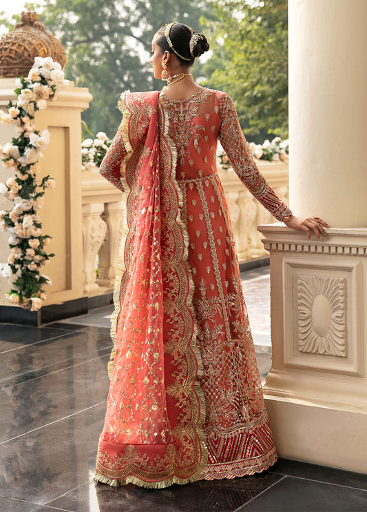 Gulal Nehir Style — Mairaz Peach Sharara