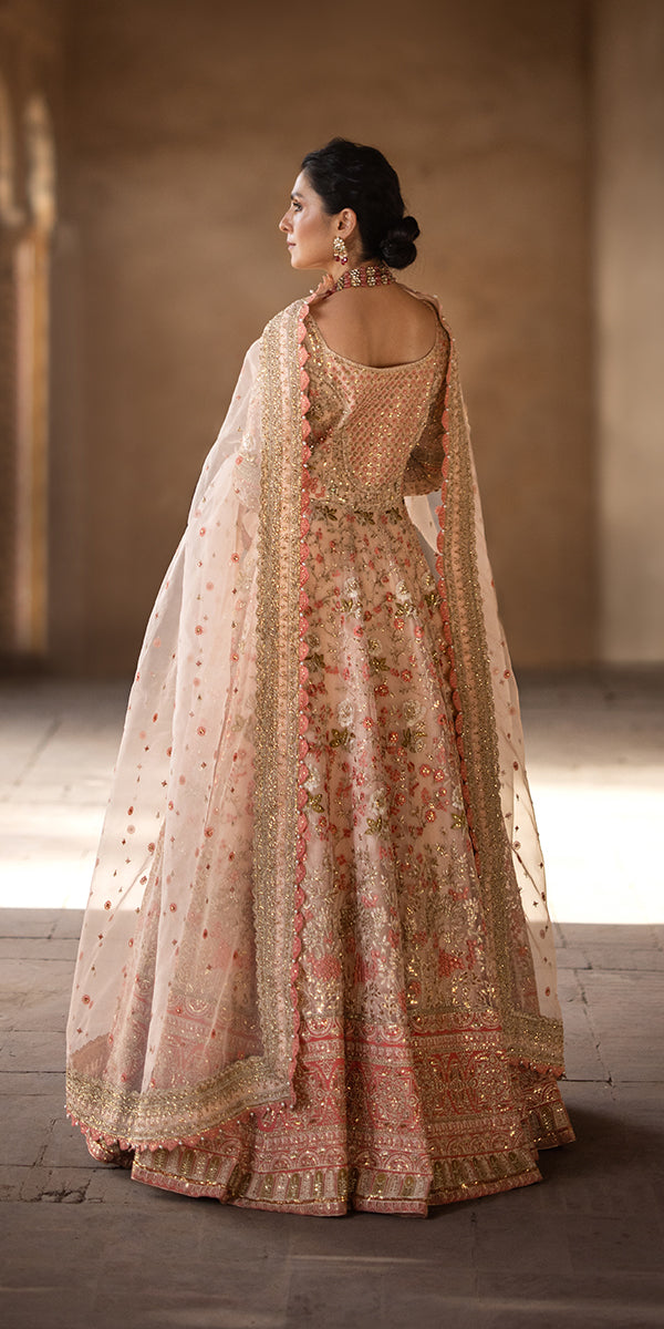 Erum Khan Zohra Style — Mairaz Soft Pink Wedding Maxi