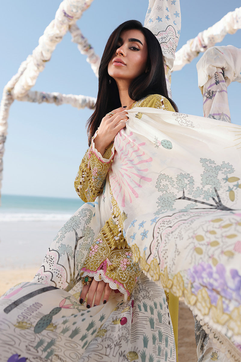 Qalamkar SA-07 Hira Style — Mairaz Lawn Suit