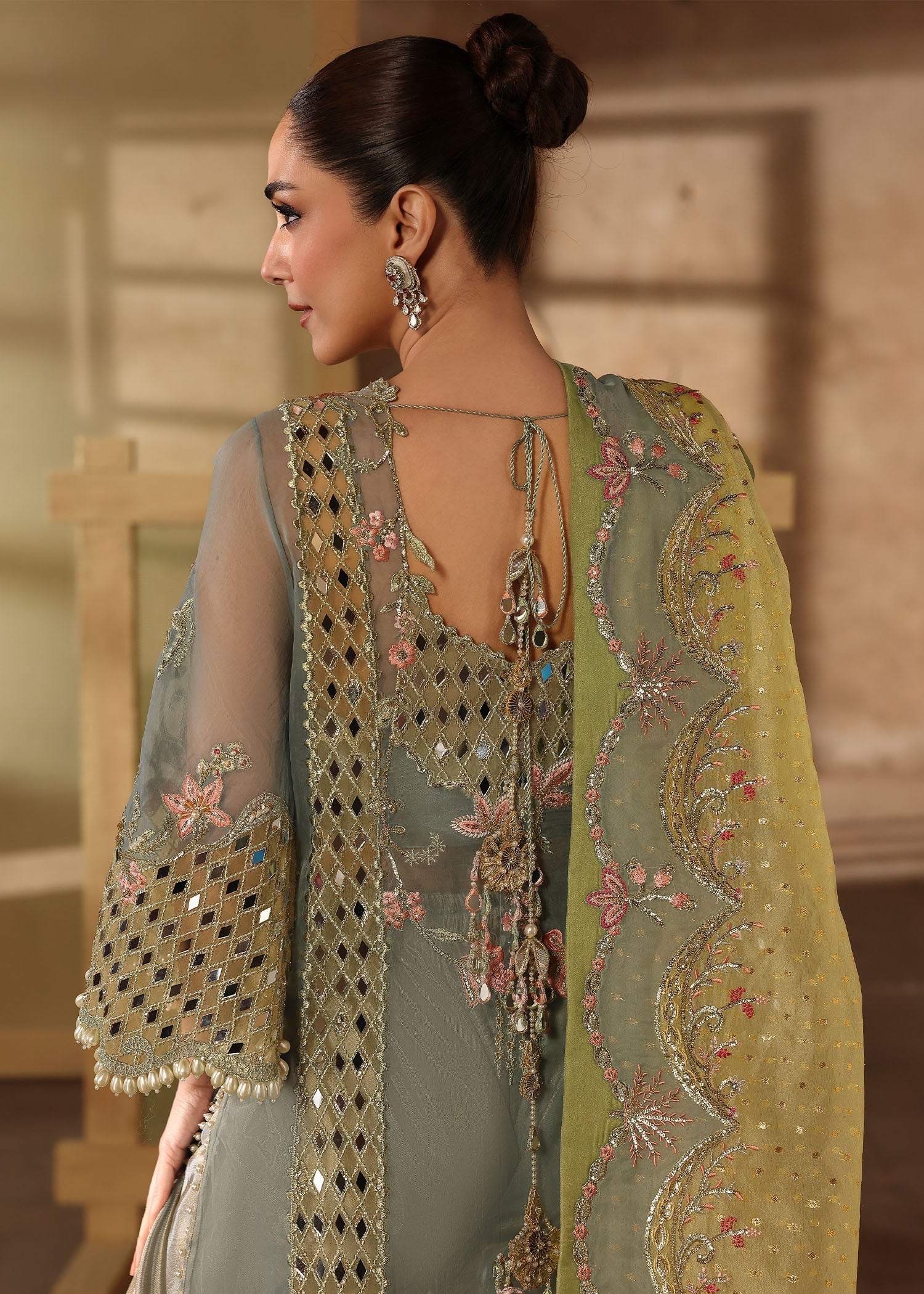 Crimson Jhalak style — Mairaz Sunshine Blue Three-Piece Suit reference, view 4 of 8