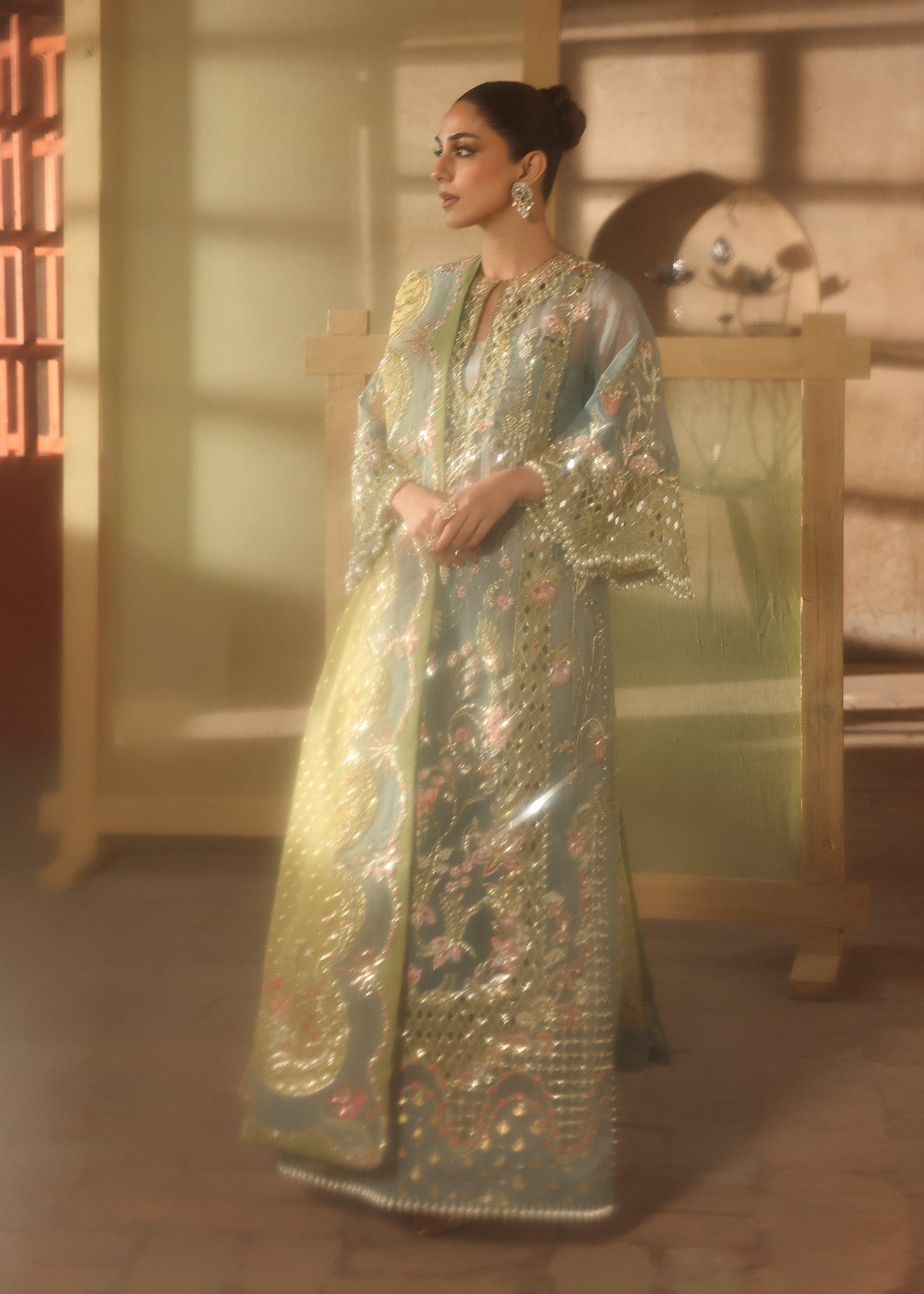 Crimson Jhalak style — Mairaz Sunshine Blue Three-Piece Suit reference, view 8 of 8