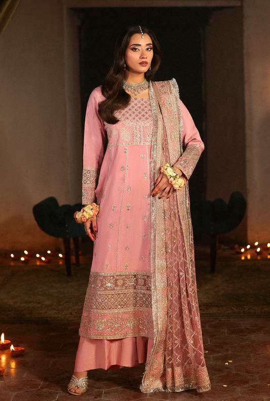 Saad Shaikh Roshaan Style — Mairaz Lilac Pink Three-Piece Suit