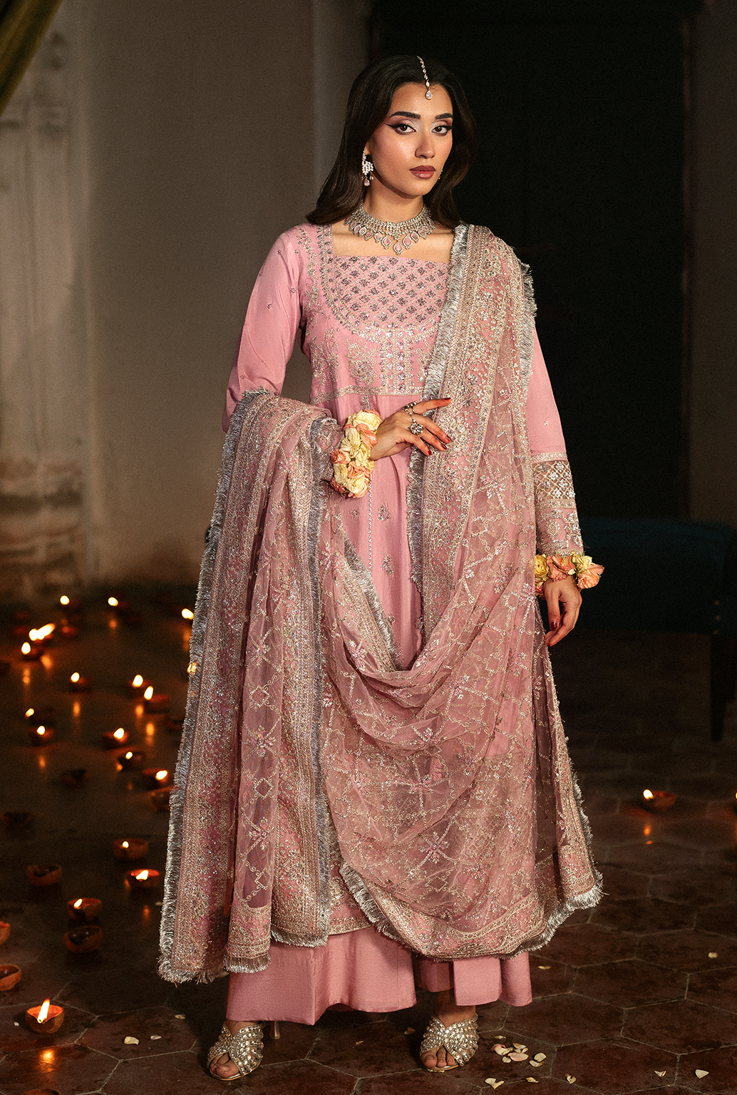 Saad Shaikh Roshaan Style — Mairaz Lilac Pink Three-Piece Suit