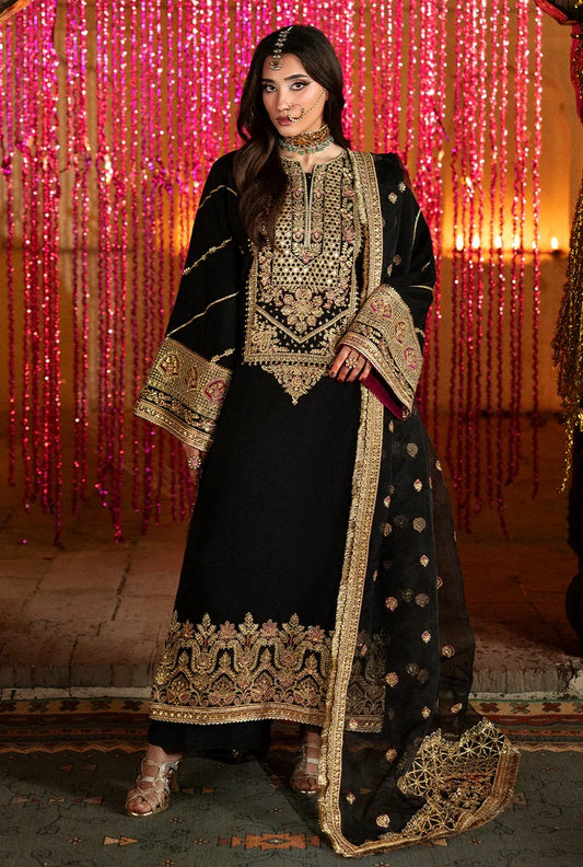 Saad Shaikh Yasmin Style — Mairaz Black Three-Piece Suit