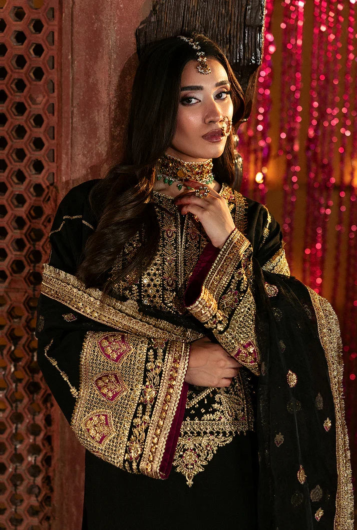 Saad Shaikh Yasmin Style — Mairaz Black Three-Piece Suit