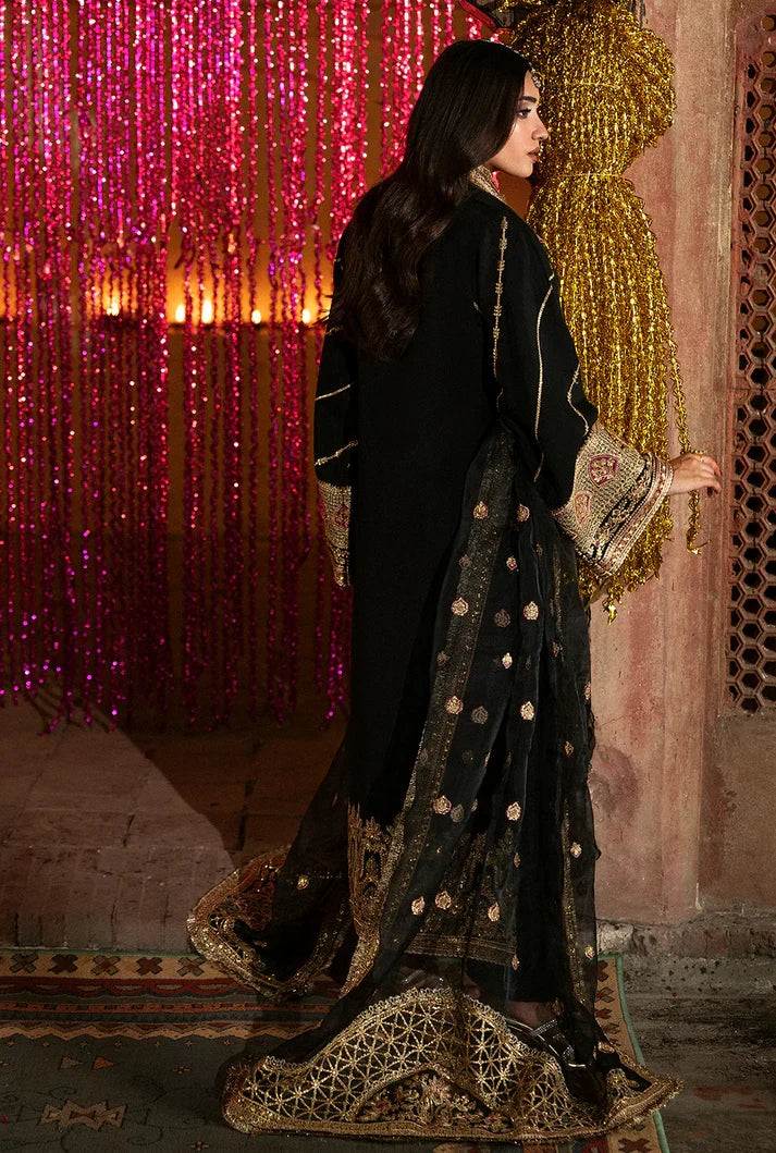 Saad Shaikh Yasmin Style — Mairaz Black Three-Piece Suit
