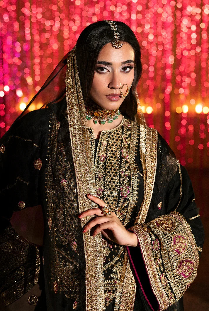 Saad Shaikh Yasmin Style — Mairaz Black Three-Piece Suit