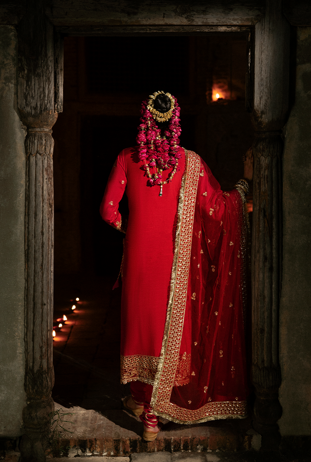 Saad Shaikh Pashma Style — Mairaz Red Three-Piece Suit