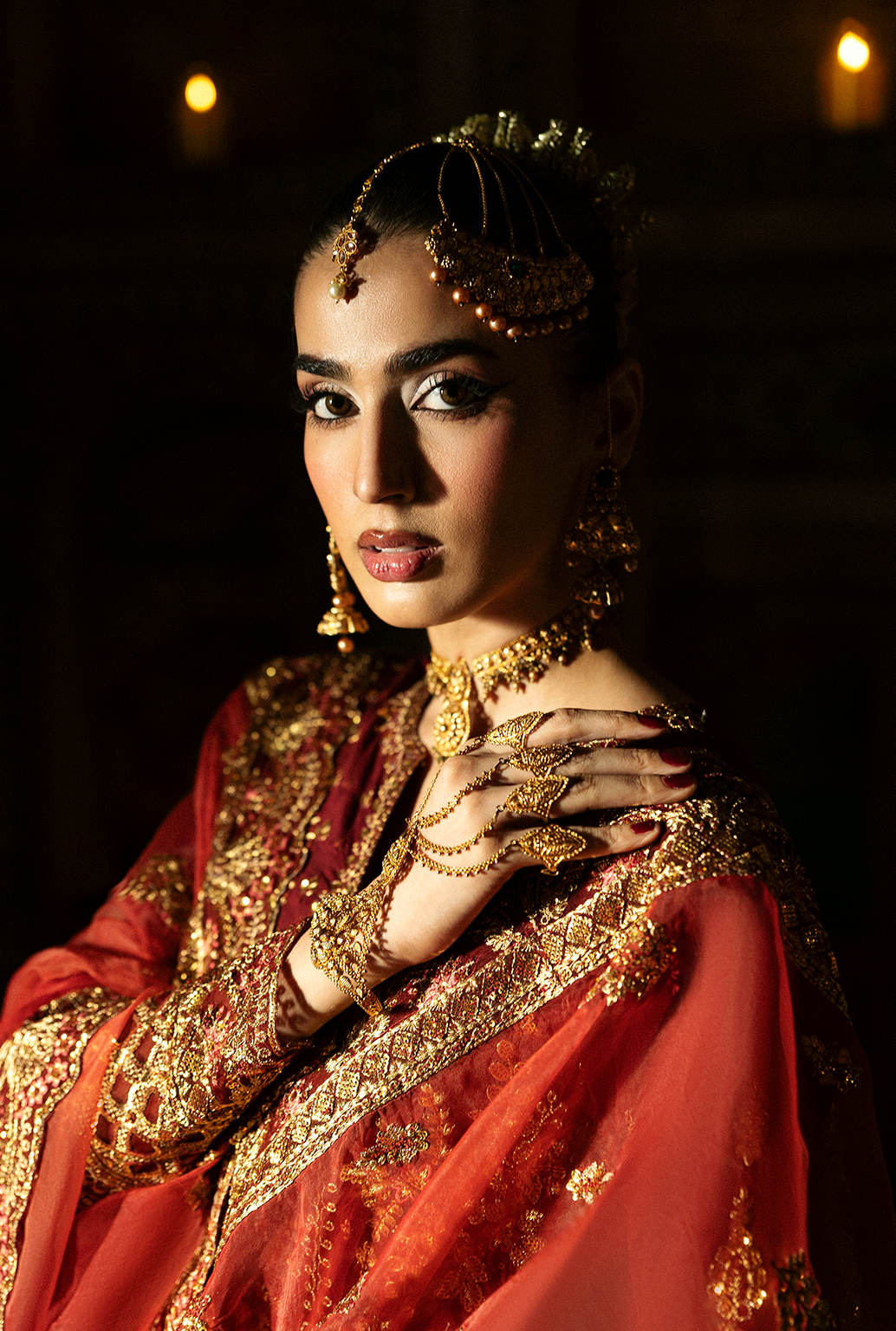 Saad Shaikh Shazma Style — Mairaz Maroon Formal Ensemble