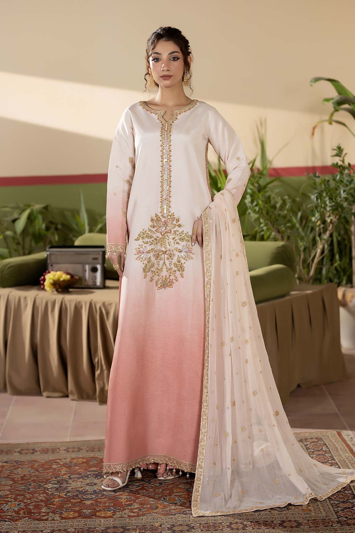 Maryams Sheesham-HRI-8595 Style — Mairaz Three-Piece Suit