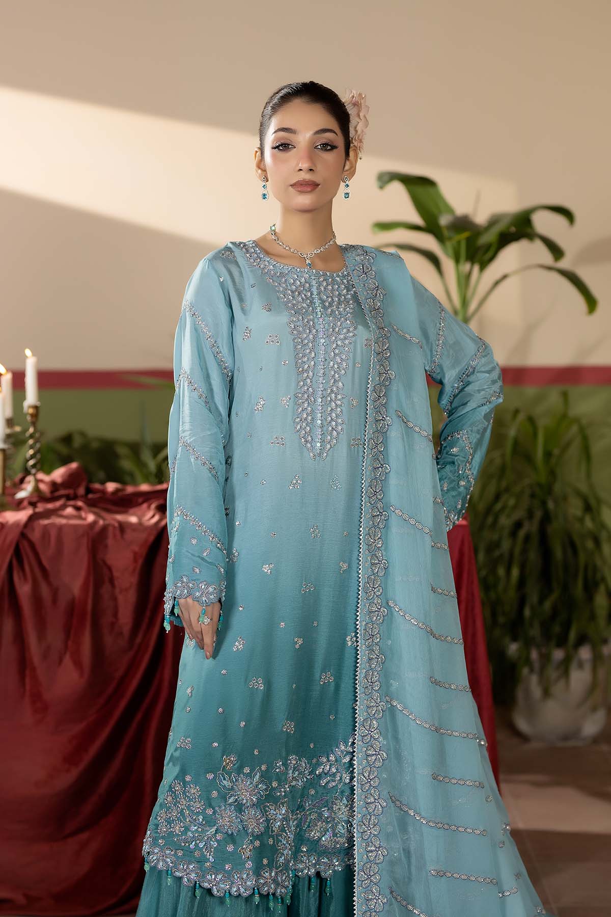 Maryams Sapphire-HRI-8591 Style — Mairaz Three-Piece Suit