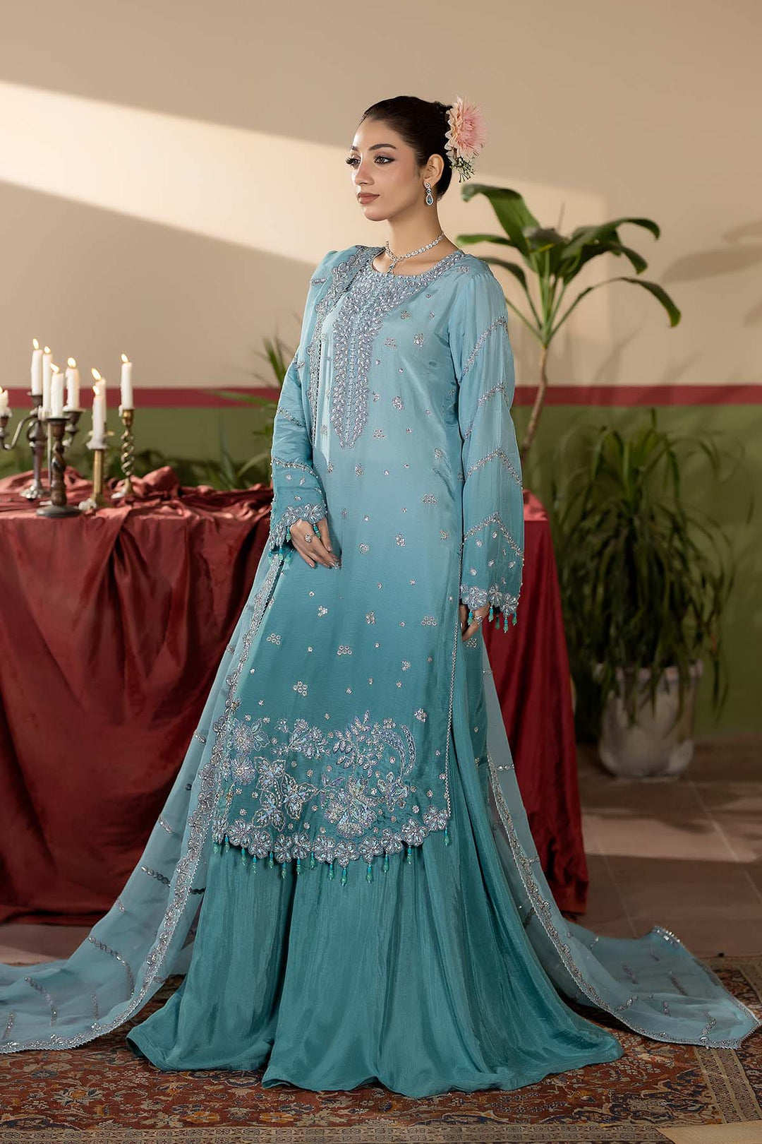 Maryams Sapphire-HRI-8591 Style — Mairaz Three-Piece Suit