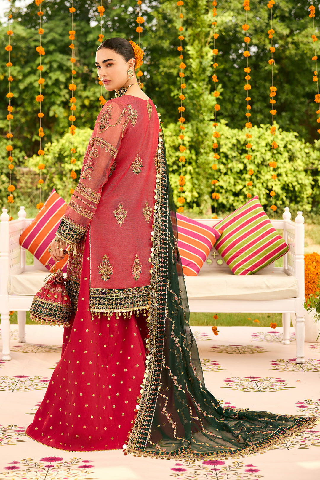Alizeh Ghoomar Style — Mairaz Three-Piece Suit