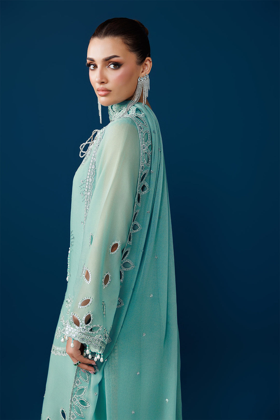 Alizeh AF-DUA-3034 Sea Glass Style — Mairaz Three-Piece Suit