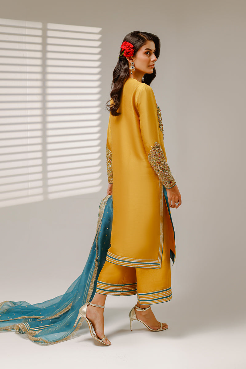 Shahid Chauhan Hone Hue Style — Mairaz Sage & Jade Formal Ensemble