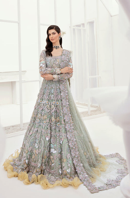 Ahmad Sultan Orchid style — Mairaz pistachio green maxi reference, view 1 of 6