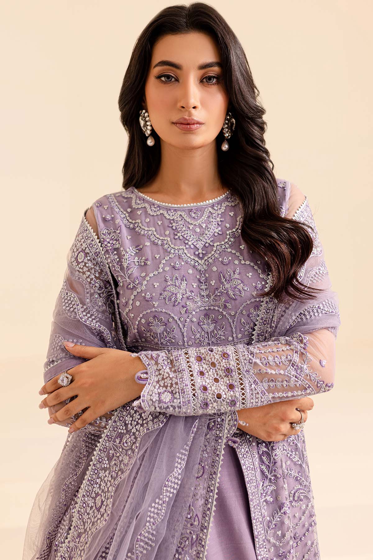 Farasha Fuchsia Fantasy Style — Mairaz Three-Piece Suit