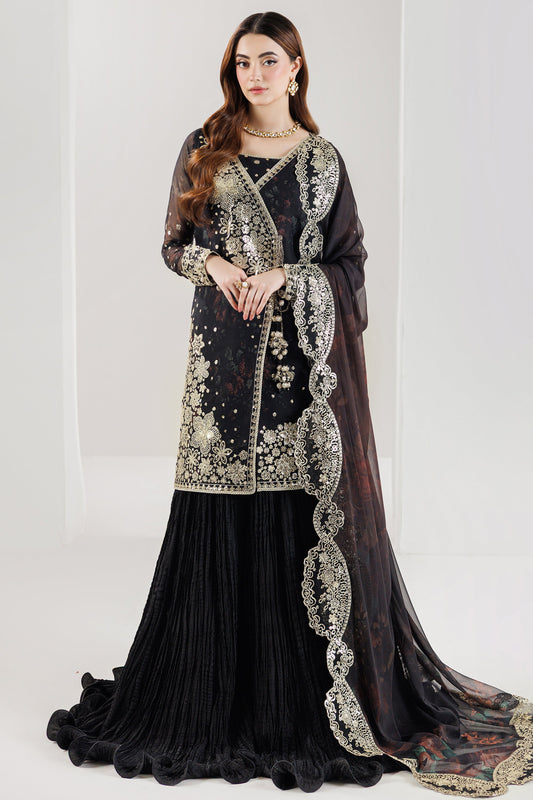Farasha Raven Noir Style — Mairaz Three-Piece Suit