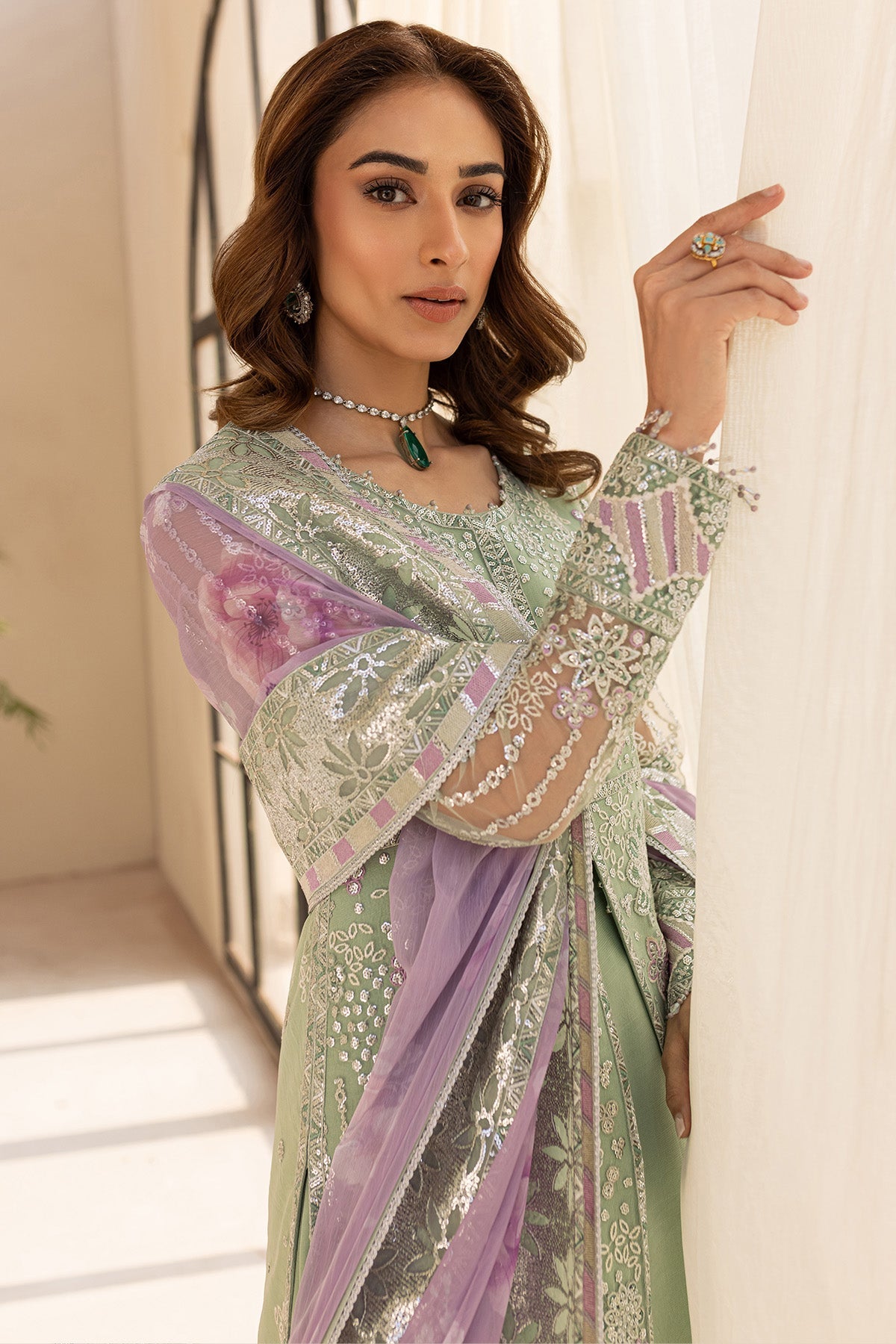 Farasha Sage Luxe Style — Mairaz Three-Piece Suit