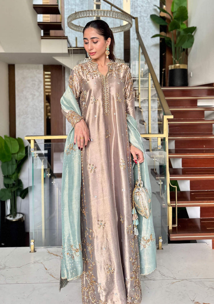 Republic Women Wear Noor Style — Mairaz Mauve & Turquoise Sharara