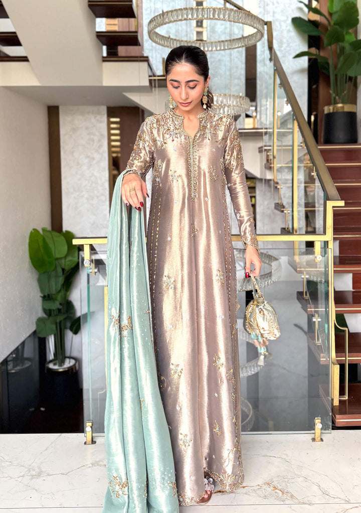 Republic Women Wear Noor Style — Mairaz Mauve & Turquoise Sharara