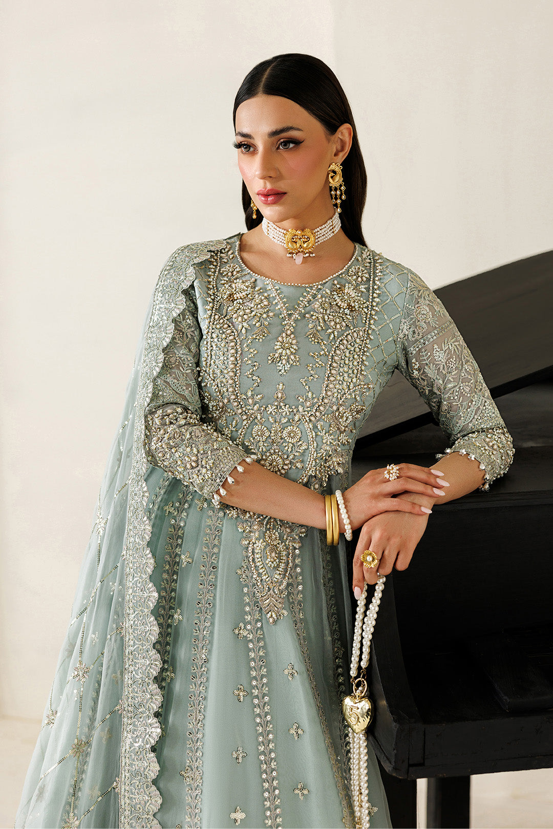 Alizeh Sinoor Style — Mairaz Three-Piece Suit