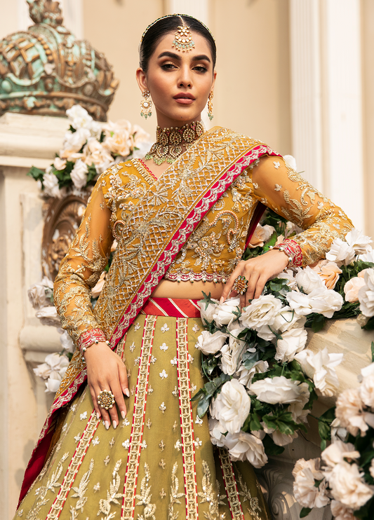 Gulaal Diya Style — Mairaz Lehenga