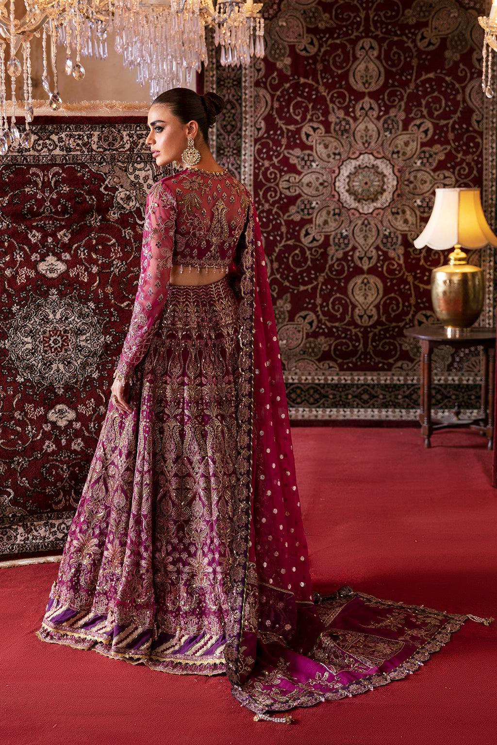 Afrozeh Abir Style — Mairaz Magenta Wedding Maxi