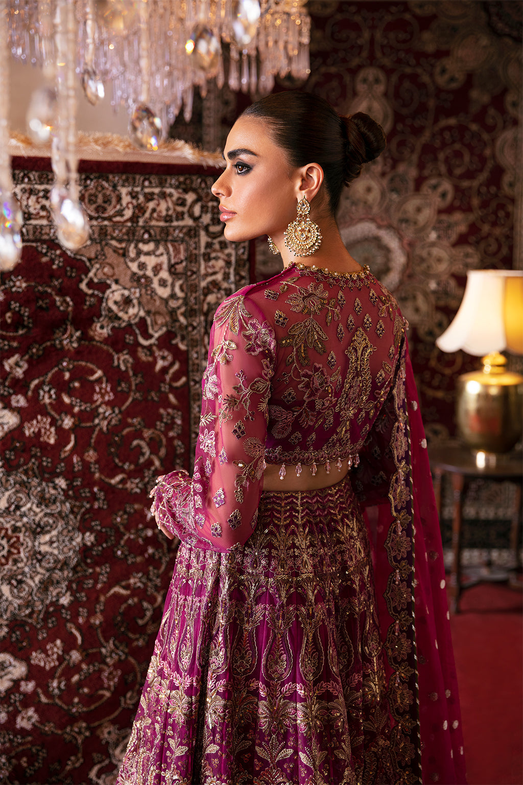 Afrozeh Abir Style — Mairaz Magenta Wedding Maxi