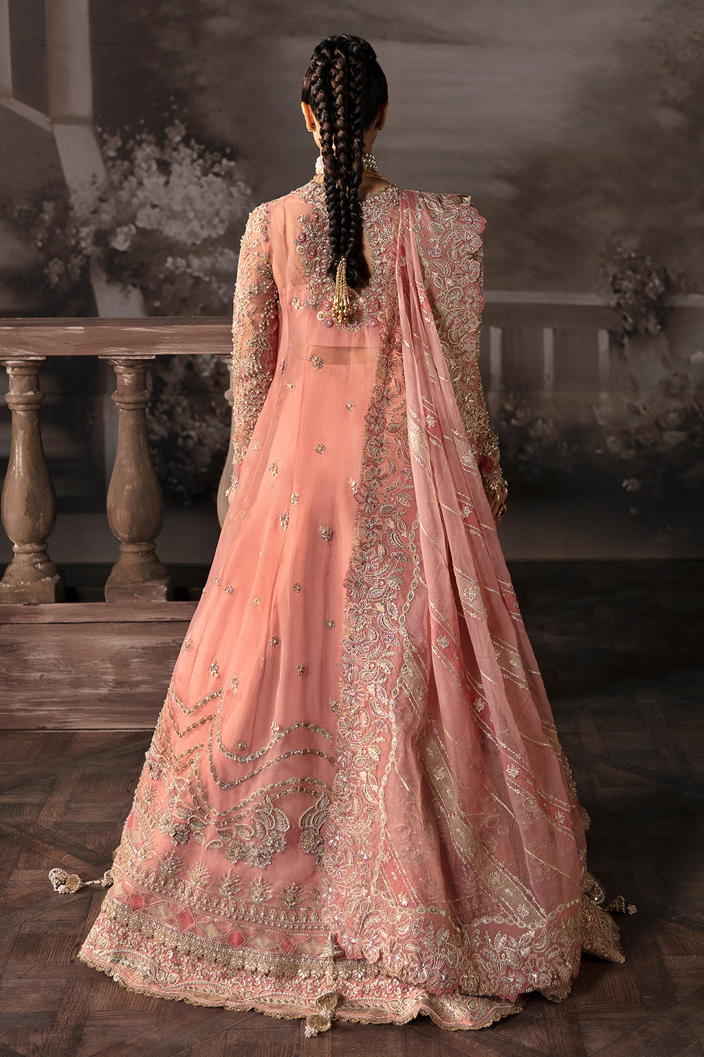Afrozeh Victoria Style — Mairaz Pink Three-Piece Suit