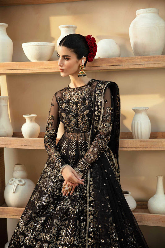 Akbar Aslam Cinder U-1562 Style — Mairaz Lehenga