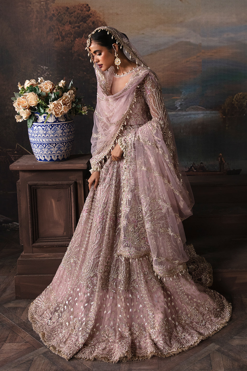 Afrozeh Isabella Style — Mairaz Lilac Wedding Maxi