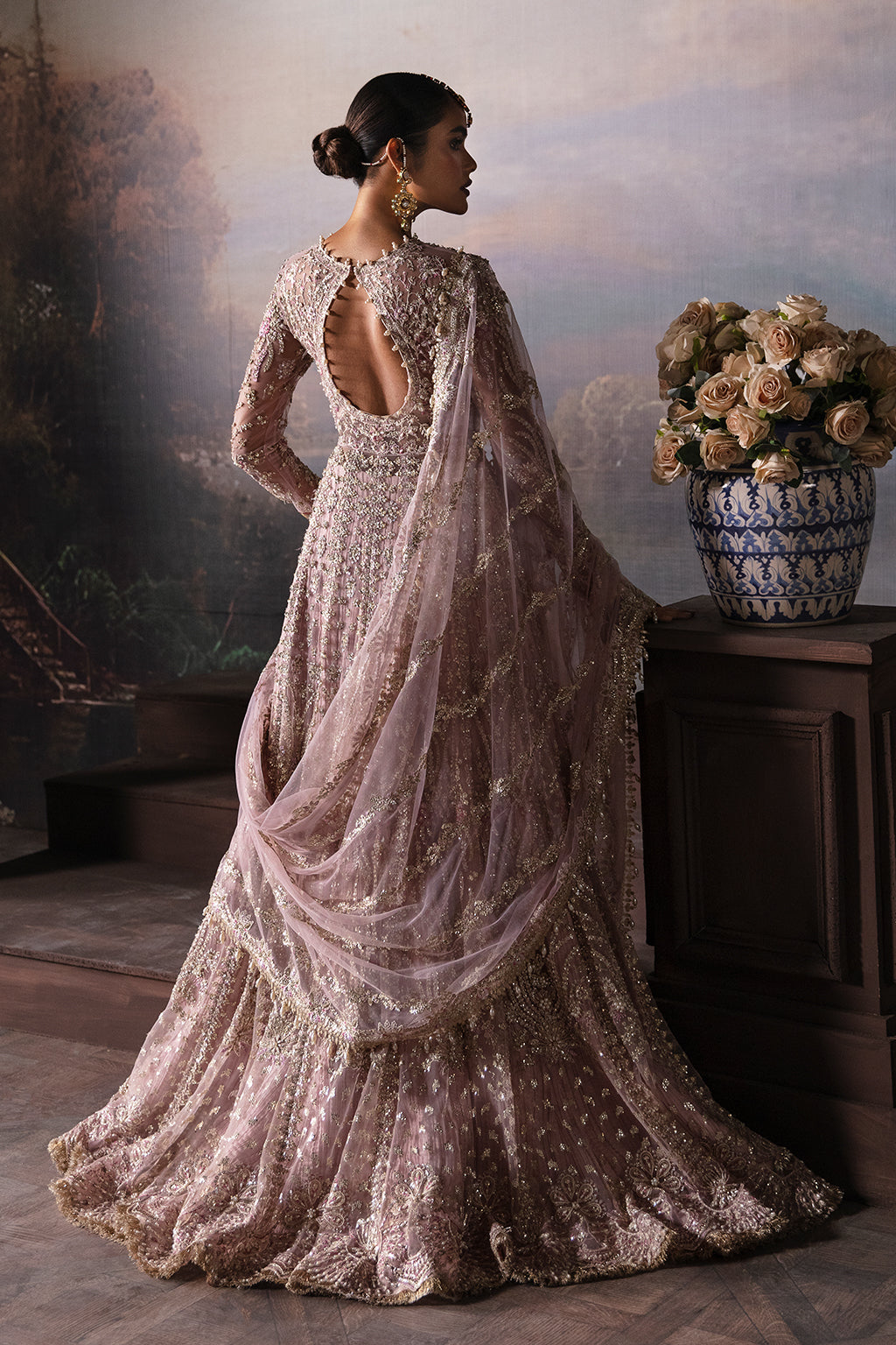 Afrozeh Isabella Style — Mairaz Lilac Wedding Maxi
