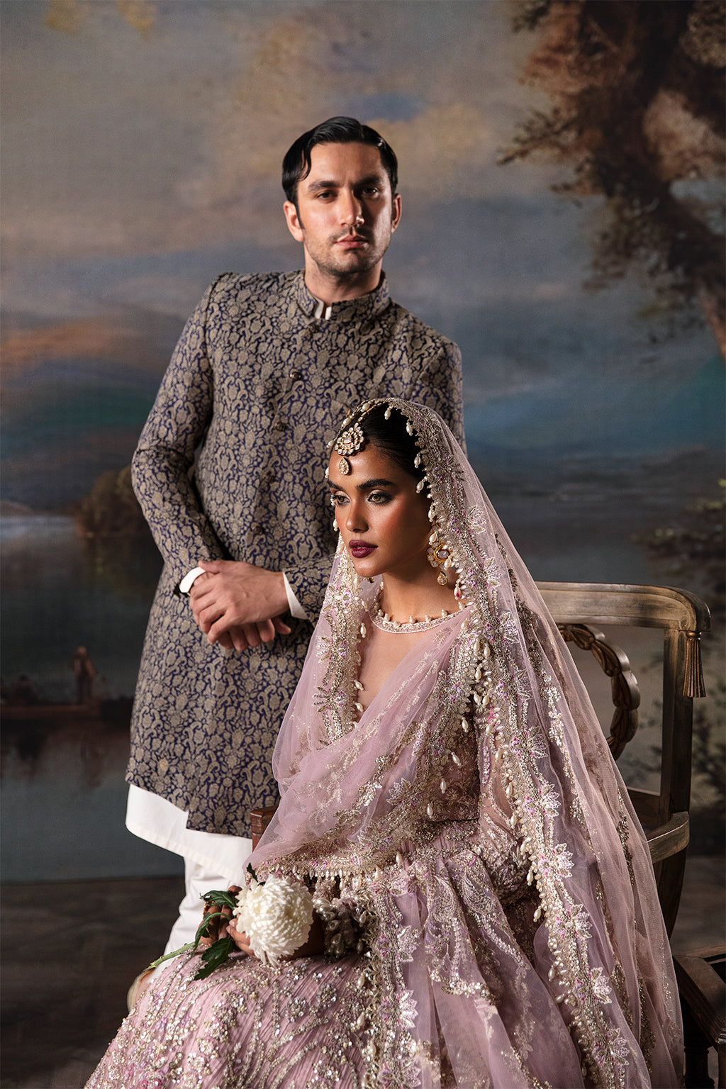 Afrozeh Isabella Style — Mairaz Lilac Wedding Maxi