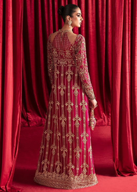 Kanwal Malik Haniya style — Mairaz raspberry gown reference, view 2 of 7
