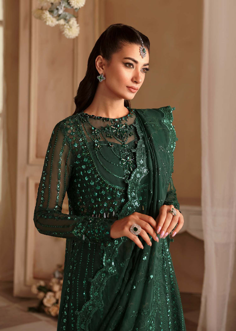 Akbar Aslam Emeraude U-1541 Style — Mairaz Three-Piece Suit