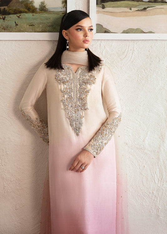 Kanwal Malik Maura style — Mairaz ombre pink three-piece suit reference, view 2 of 6