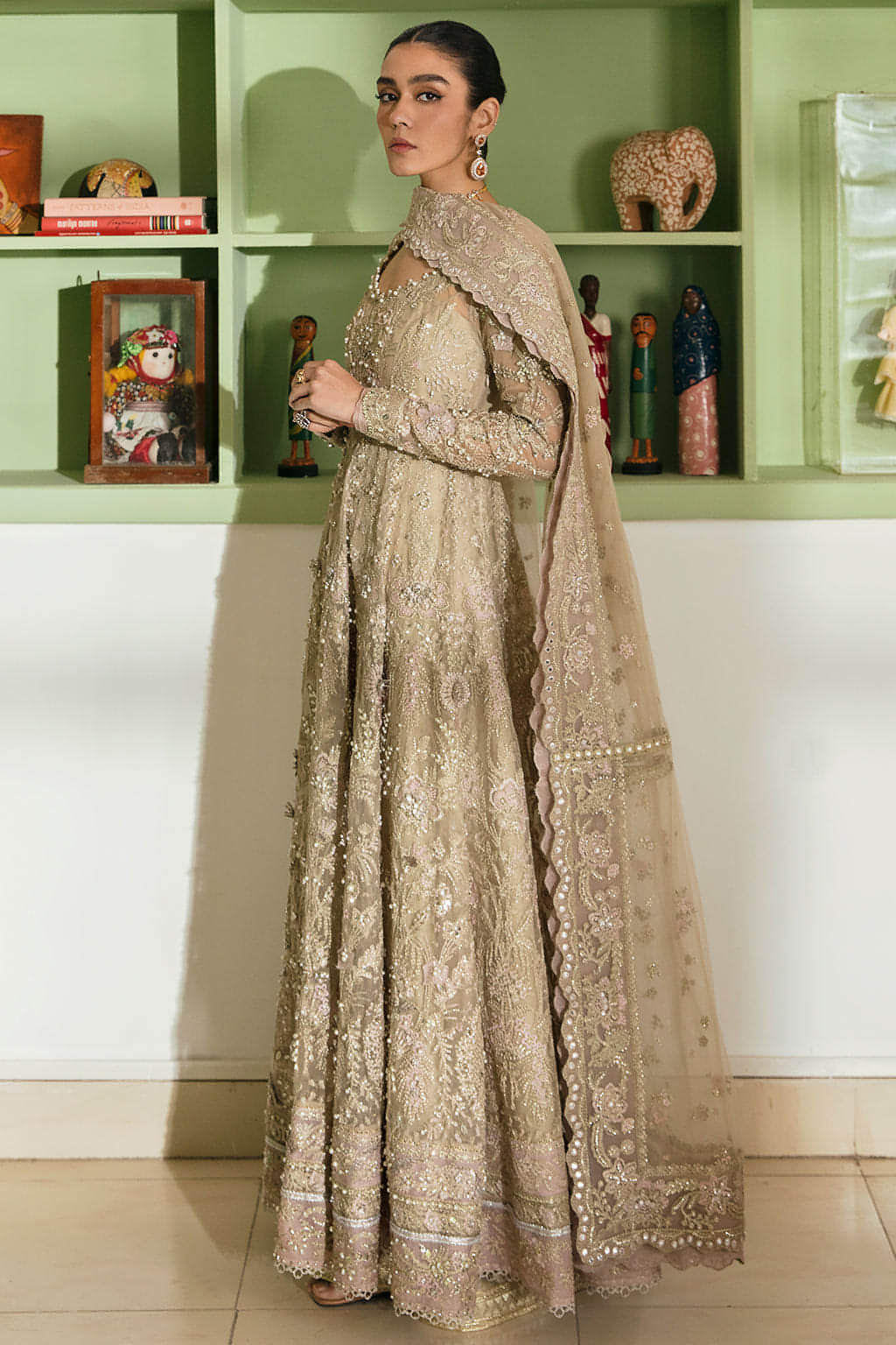 Soraya Royale style — Mairaz beige lehenga reference, view 8 of 8