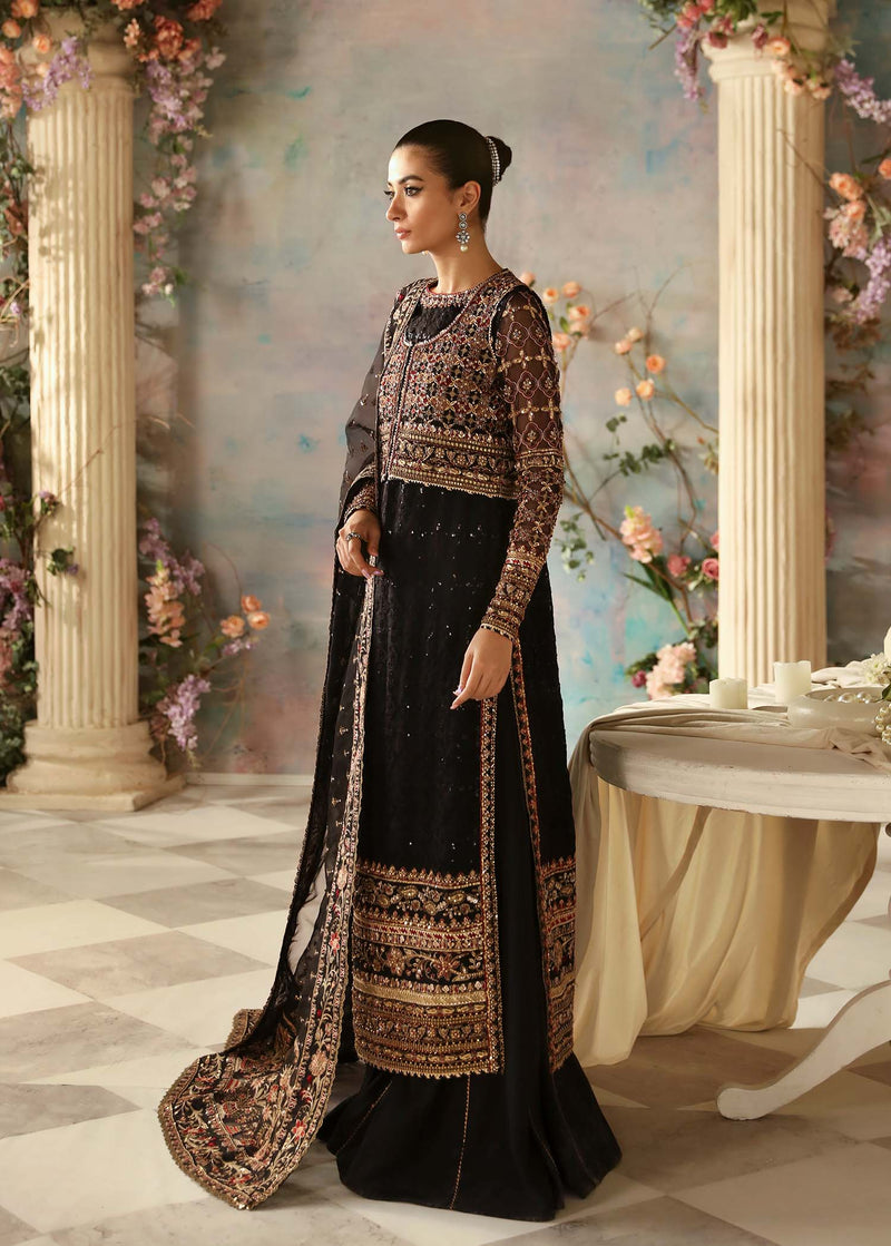 Akbar Aslam Ebene U-1547 Style — Mairaz Three-Piece Suit
