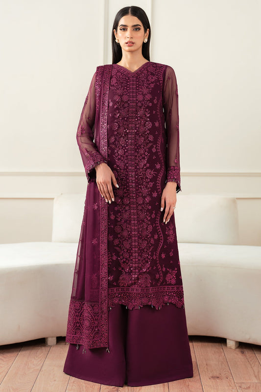 Farasha Regal Violet Style — Mairaz Three-Piece Suit