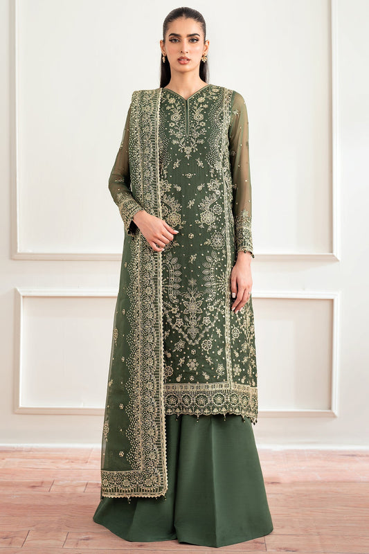 Farasha Muted Moss Style — Mairaz Three-Piece Suit