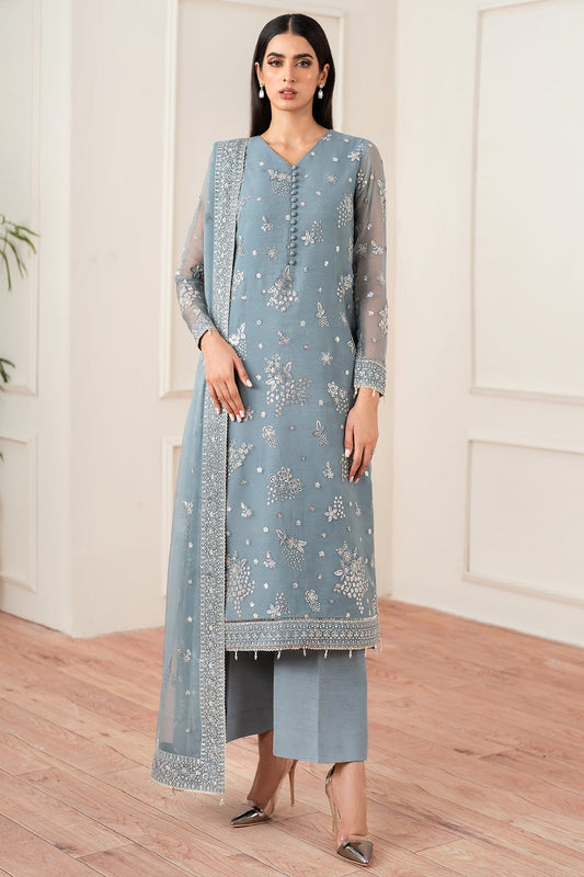Farasha Aqua Bliss Style — Mairaz Three-Piece Suit