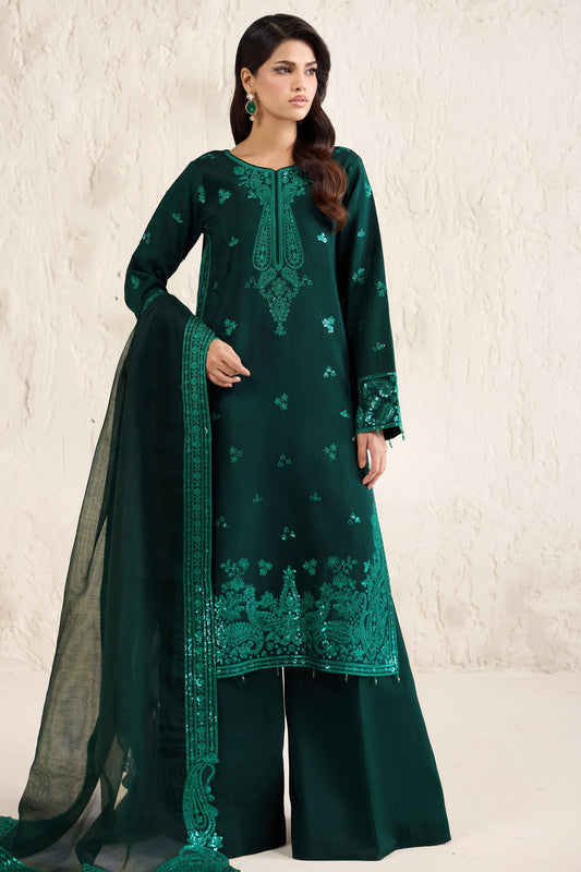 Farasha Emerald Luxe Style — Mairaz Three-Piece Suit