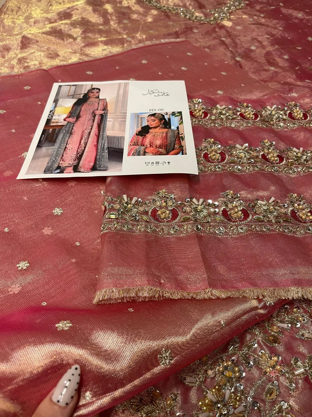 Haris Shakeel – Iqra Style, fabric and embroidery detail 2